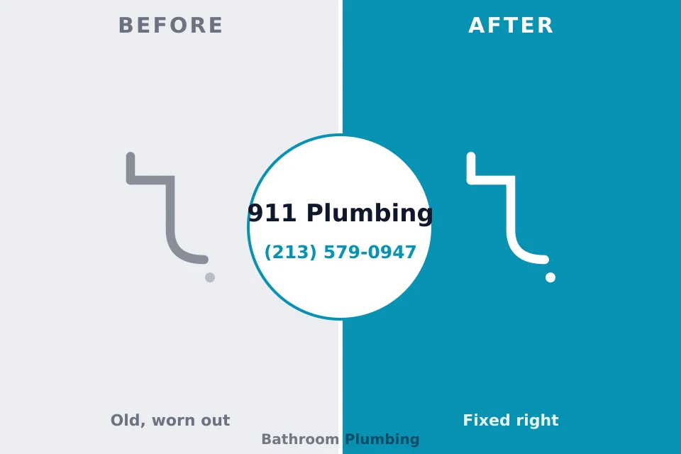 Before and after: plumbing repair Princeville, HI